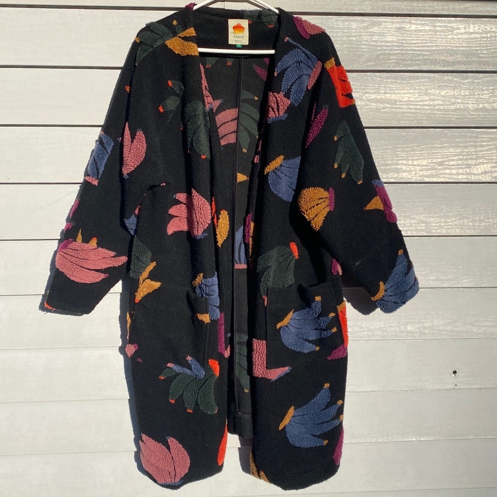 FARM Rio Bananagola Cardigan Coat Size Medium